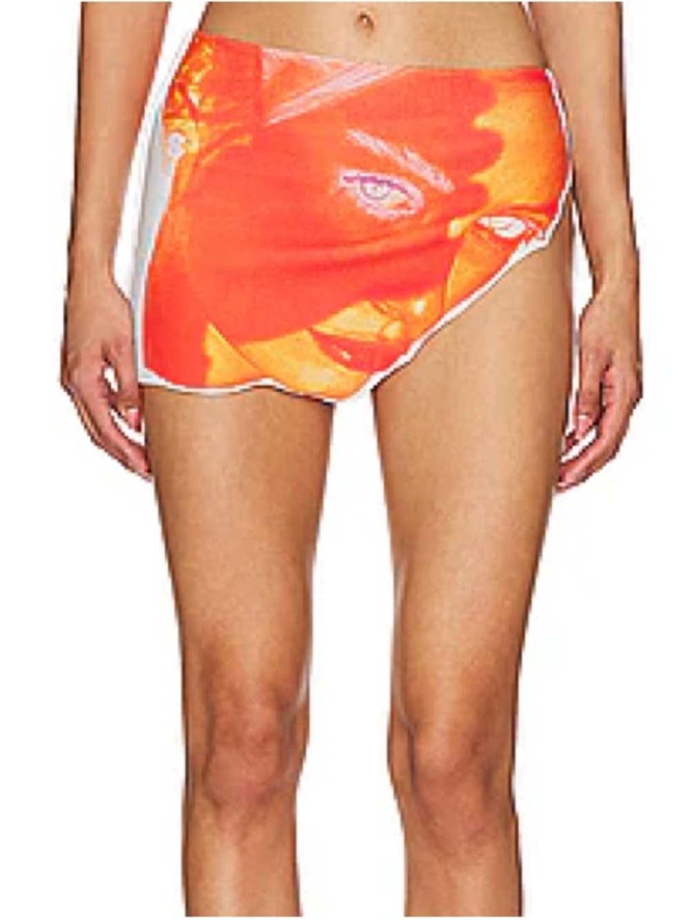 Orange Printed Women’s Swim Sarong Cover-Up